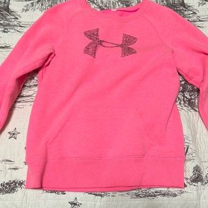 Pink under armor sweatshirt